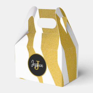 Ballotins Customisé Faux Gold Zebra Print Stripes Motif