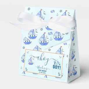 Ballotins Cute Ahoy C'est un Boy Sailboat Baby shower nautiq