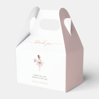 Ballotins Cute Ballerina Anniversaire Fête Rose Aquarelle
