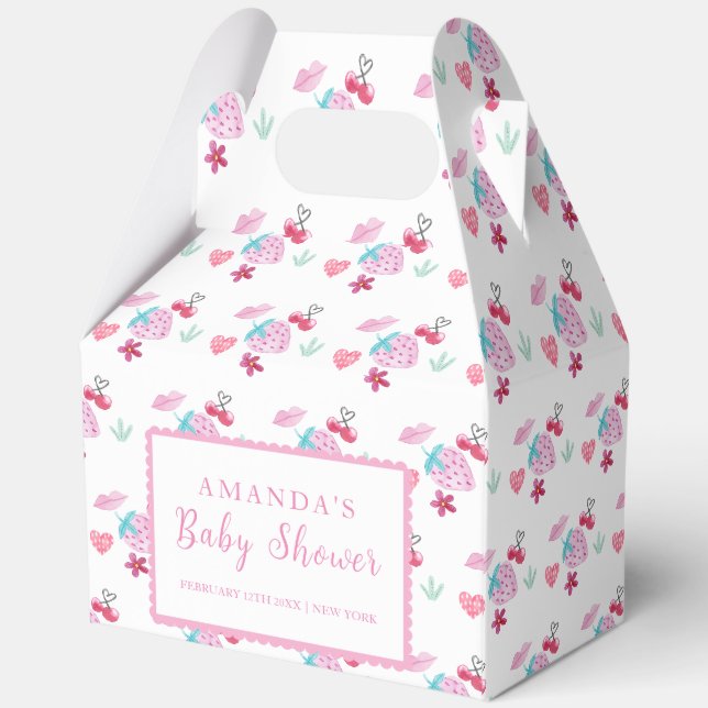 Ballotins Cute Berry Sweet Baby shower Saint-Valentin (Verso)
