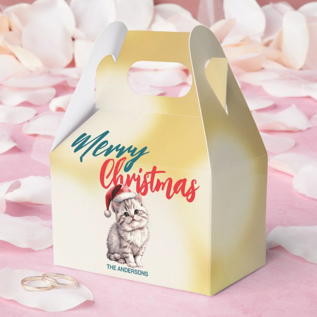 Ballotins Cute chatte chatte Père Noël Xmas doux Joyeux Noël (Mariage)