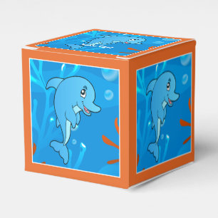 Ballotins Cute Dolphin Ocean Aquatic Party boîte de préfé