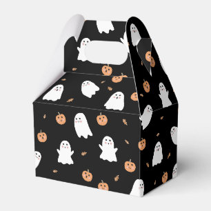 Ballotins Cute Fantôme et Citrouille Motif d'Halloween noir
