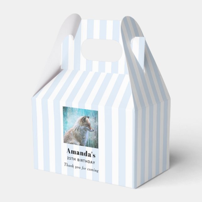 Ballotins Cute Furry Fox sur Blue Grunge Arrière - plan Anni (Verso)