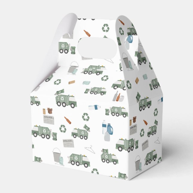 Ballotins Cute Green Recycling Camion Véhicules Enfants Anni (Verso)