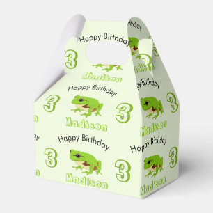 Ballotins Cute Green Tree Frog Nom du Motif Âge Anniversair