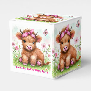 Ballotins Cute Highland Vache papillon Fille Anniversaire