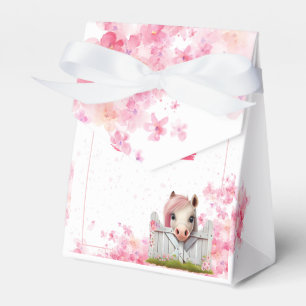 Ballotins Cute Horse Anniversaire Rose Floral Personnalisé