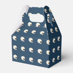 Ballotins Cute Kawaii Halloween Crâne Pois bleu foncé