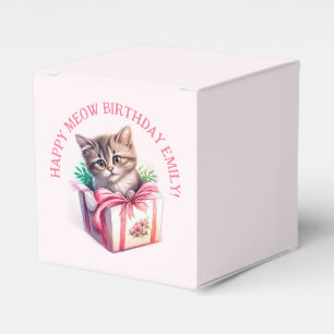 Ballotins Cute Kitten dans une boîte Cadeau d'anniversaire