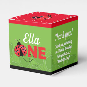 Ballotins Cute Ladybug Design 1er anniversaire ballotin 2" x
