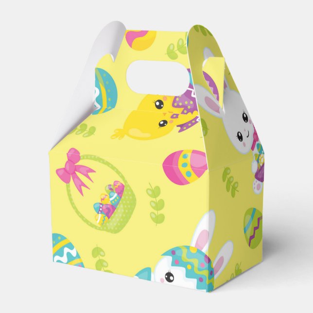 Ballotins Cute Little Easter Bunny Egg Pattern Gift (Verso)