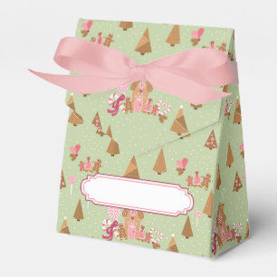 Ballotins Cute Mint Pink Gingbread Sucre de canne Tente