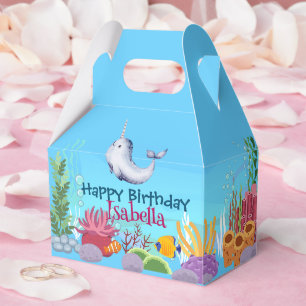 Ballotins Cute Narwhal Fish Unicorn Baleine mer Anniversaire