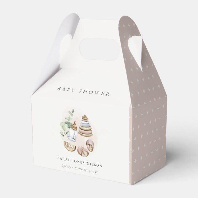 Ballotins Cute Nursery Essential Baby shower de fille rose f (Verso)