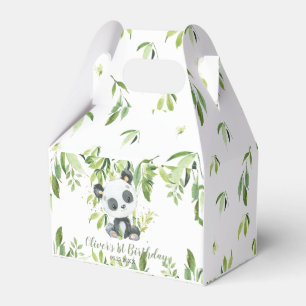 Ballotins Cute Panda Bamboo Vert 1er Anniversaire