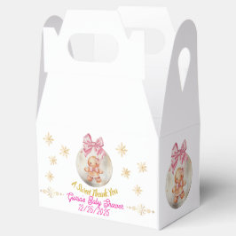 Ballotins Cute Pink Gingerbread Girl Bauble Baby Shower