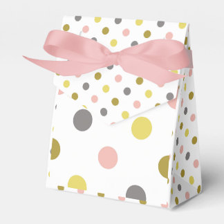 Ballotins Cute Polka Dots Mustard Yellow Pink Grey White