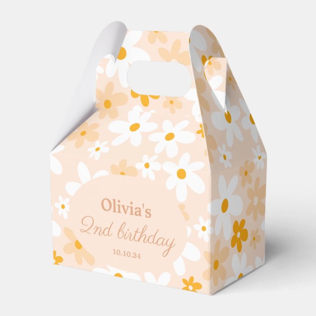 Ballotins Cute Retro Boho Super Daisy fête d'anniversaire (Verso)