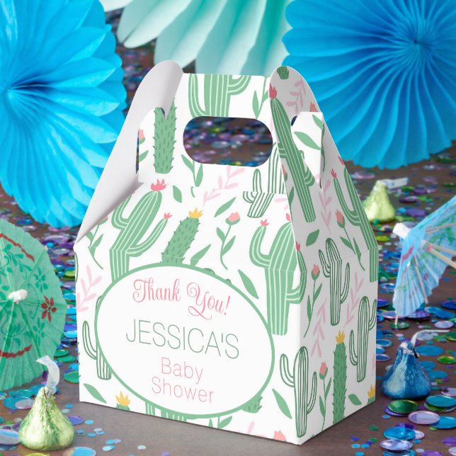 Ballotins Cute Retro Cactus Baby shower Floral Succulent (Fête)