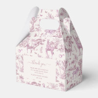 Cute Safari Toile de Jouy | Baby shower rose préfé