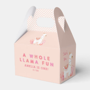 Ballotins Cute Tout Llama Fun Rose 1er Anniversaire