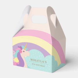 Ballotins Cute Unicorn Rainbow Pastel Gable Ballotin