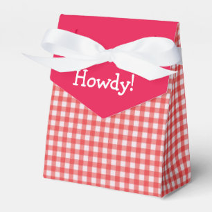 Ballotins Cute Western Look Rouge & Blanc En vichy