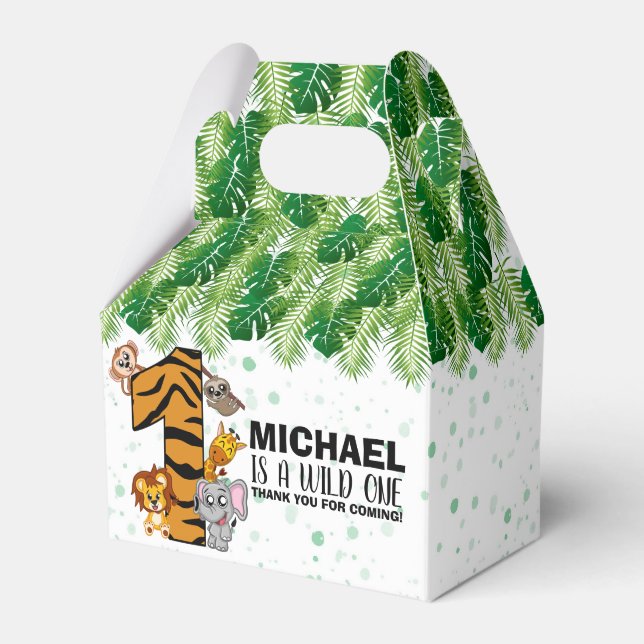 Ballotins Cute Wild One Safari Jungle Animaux Premier Annive (Verso)