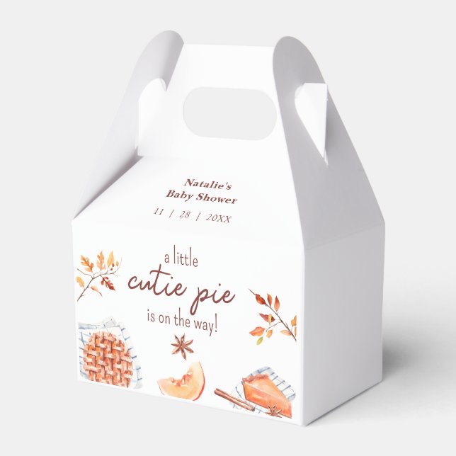 Ballotins Cutie Pie Est Sur Le Chemin Baby shower (Verso)