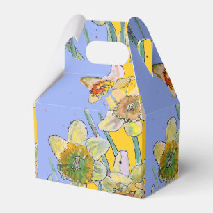 Ballotins Daffodil Fleur Peinture florale Anniversaire Boît