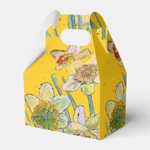 Ballotins Daffodil Fleur Peinture florale Anniversaire Boît