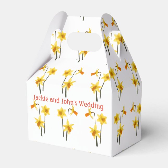Ballotins Daffodiles, Motif de tissu. (Verso)