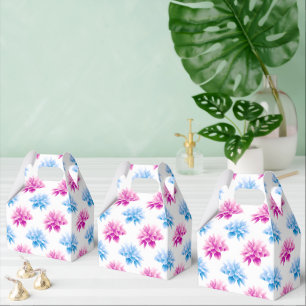Ballotins Dahlia rose, Dahlia bleu, Motif floral, Fleurs