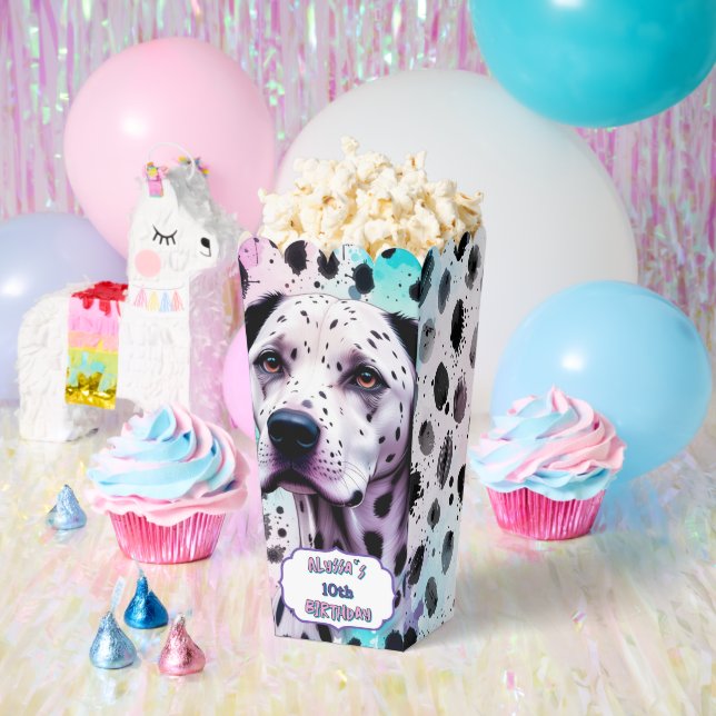 Ballotins Dalmatian Dog Pink Purple Turquoise Birthday (Fête)