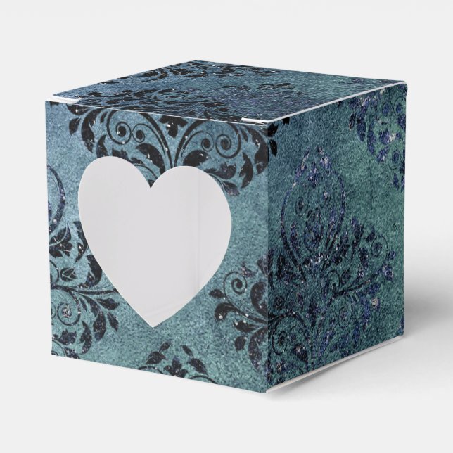 Ballotins Damas Vintage brillant bleu minuit (Verso)