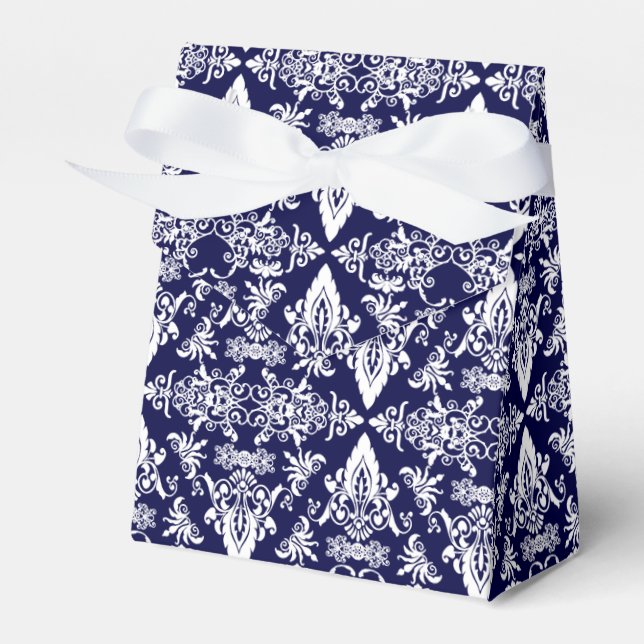 Ballotins Damask 05 Ballotin de style marine-tente blanche (Verso)