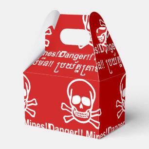 Ballotins Danger ! ! Les mines ! ! SYMBOLE ☠ Cambodgien Khme