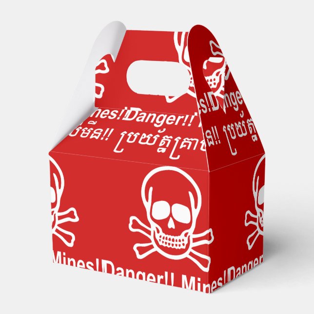 Ballotins Danger ! ! Les mines ! ! SYMBOLE ☠ Cambodgien Khme (Verso)