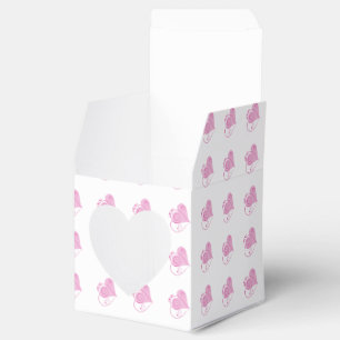 Ballotins de coeur rose personnalisés