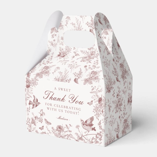 Ballotins de dessert Floral Toile De Jouy (Verso)
