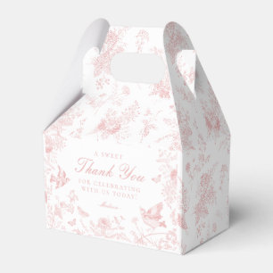 Ballotins de dessert Floral Toile Rose De Jouy