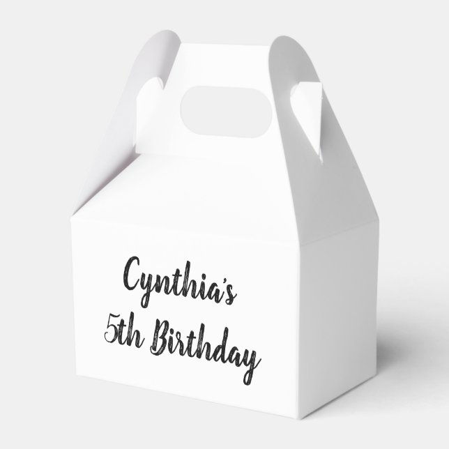 Ballotins de fête d'anniversaire personnalisés (Verso)