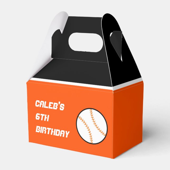 Ballotins de la fête d'anniversaire de baseball or (Verso)