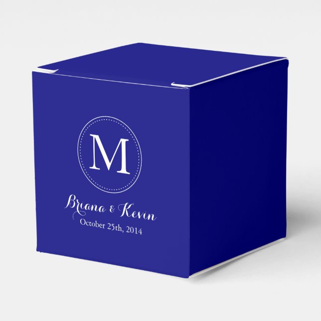 Ballotins de Monogrammes couleur bleu marine (Verso)