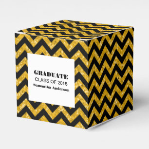 Ballotins de Parties scintillant Chevron jaune