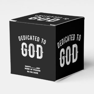 BALLOTINS DÉDIÉ À DIEU PERSONNALISABLE COOL TEXTE BLANC