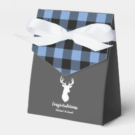 Ballotins Deer Hunter Lodge Baby shower Antlers Boy Blue