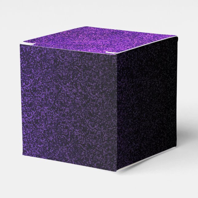 Ballotins Dégradé de Parties scintillant noire et violette (Verso)