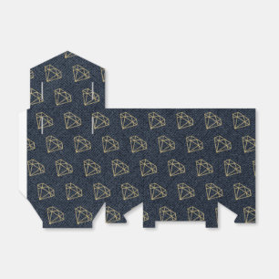 Ballotins Denim & Diamonds Gold & Blue Glam Party Favoriser